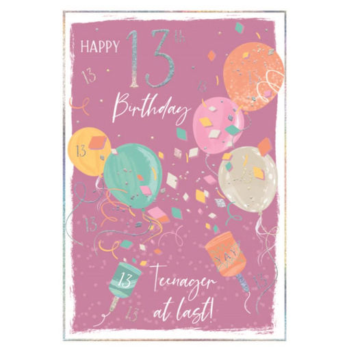 Picture of HAPPY 13TH BIRTHDAY TEENAGER AT LAST CARD
